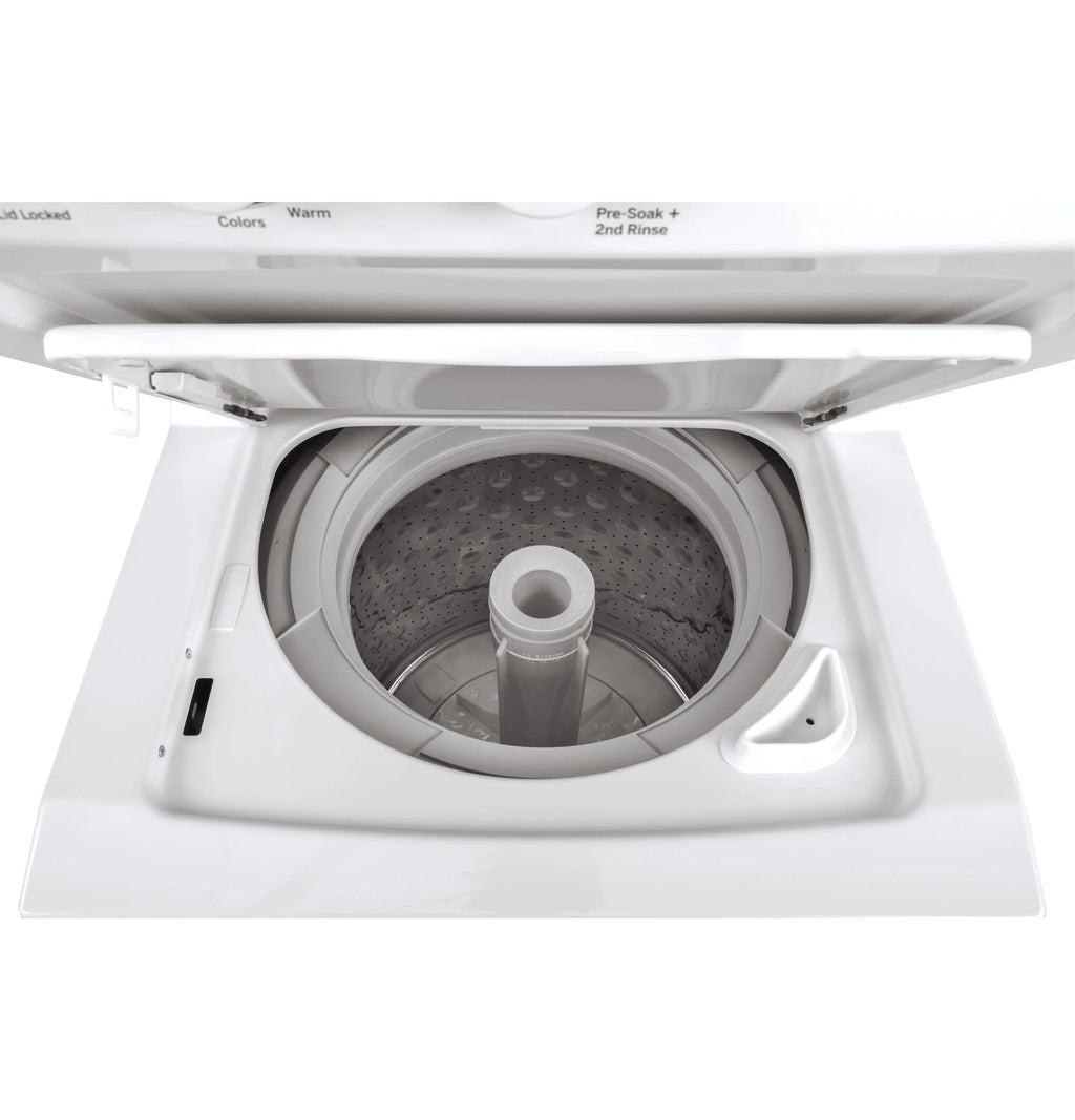 GE Unitized Spacemaker® Washer and Electric Dryer with Stainless Steel Basket S719