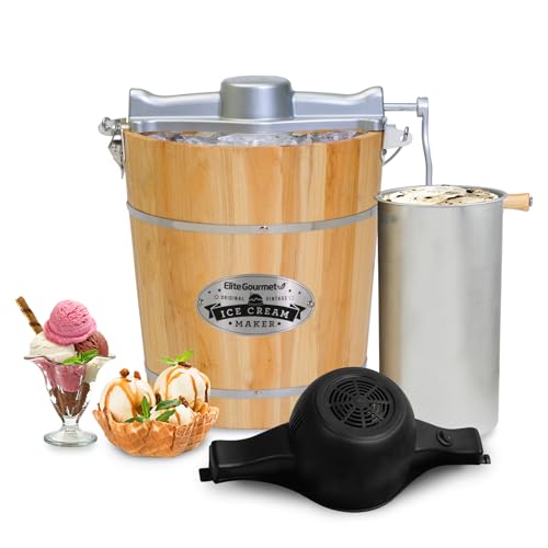Elite Gourmet 4Qt Electric Ice Cream Maker EIM350 R28527