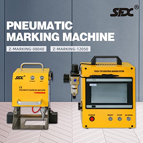 100W Pneumatic Dot Peen Metal Engraving Machine 120x50mm R68031