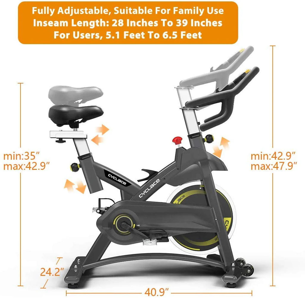 Cyclace PRO Magnetic Exercise Bike 003C 350lbs Indoor Cycling Bike with Tablet Holder S86987
