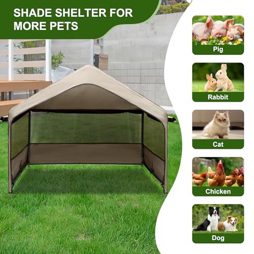 Summertrail Extra Large Dog House Outdoor Tent with Breathable Mesh Windows, Gray U95297
