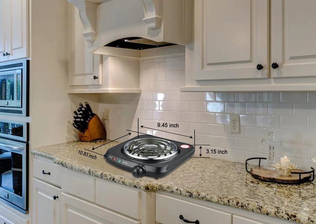 Mainstays Single Burner, 1100W Portable Electric Cooktop F59236