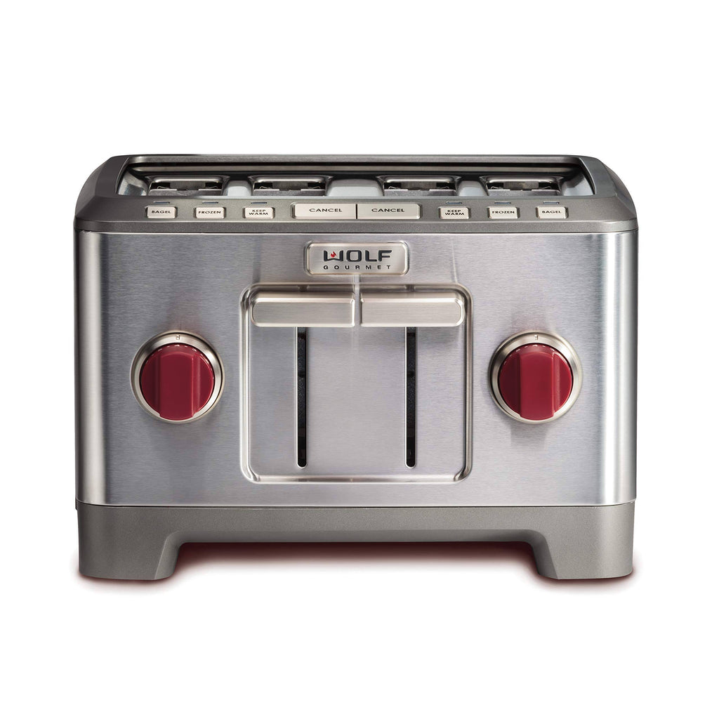 Wolf Gourmet 4-Slice Toaster, Red Knob G512249