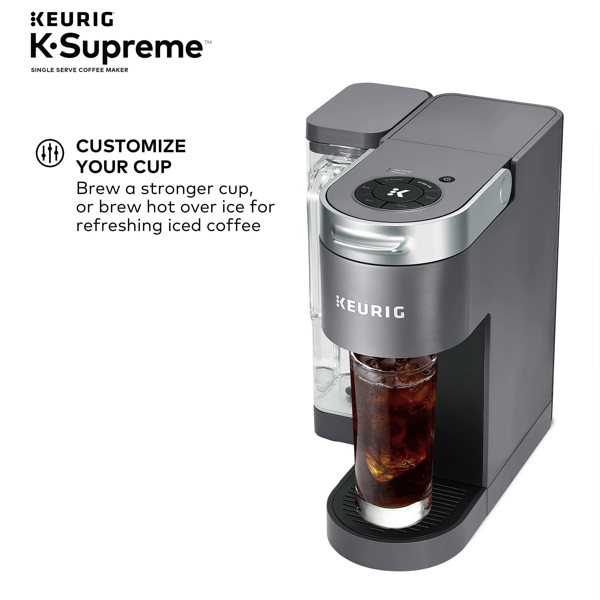 Keurig® K-Supreme Single Serve K-Cup Pod Coffee Maker, Gray N1912