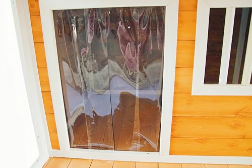 Wooden Dog House for Small to Medium Dogs, Weatherproof, Brown B951