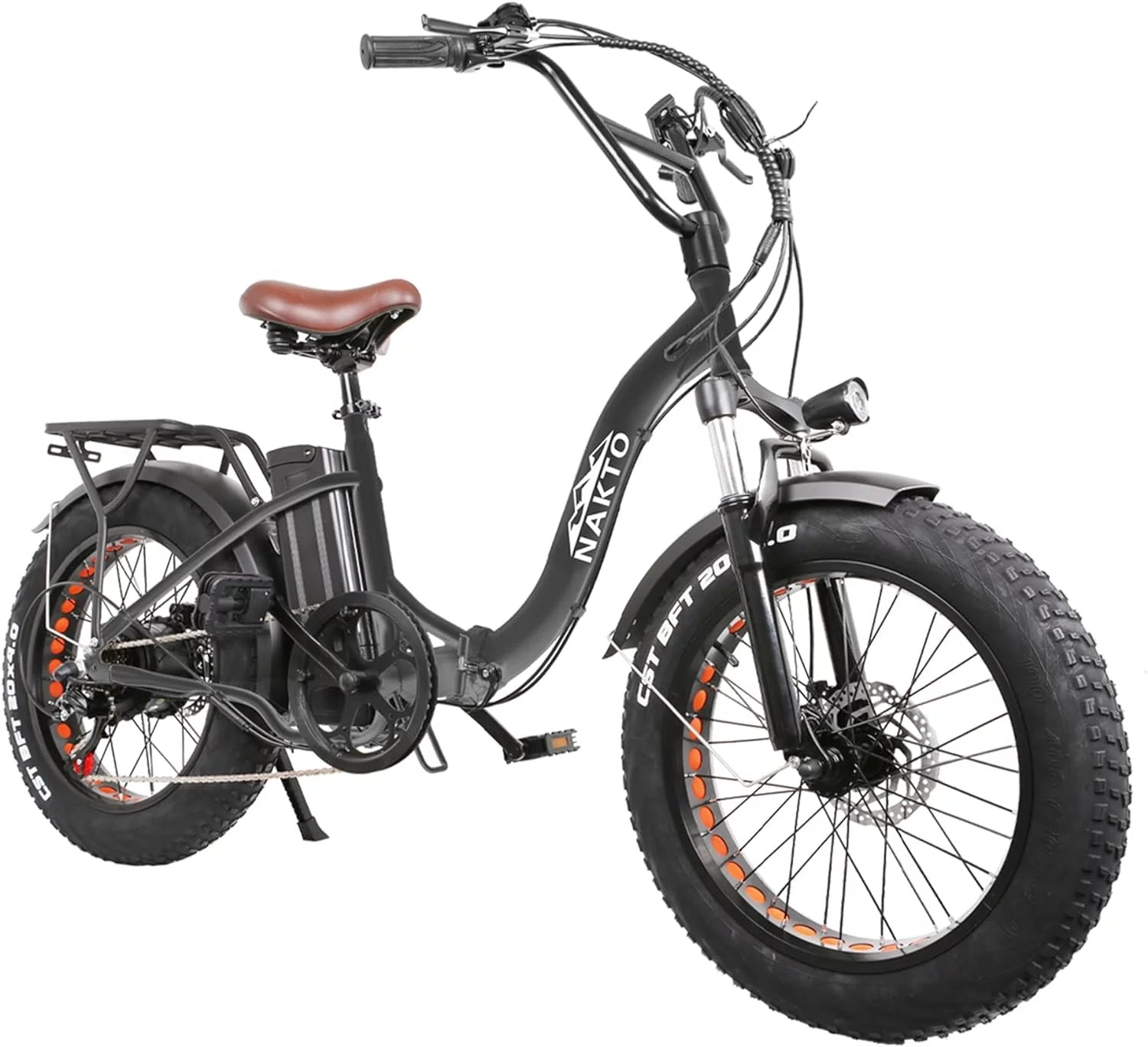 Electric Bike 500W 48V 12Ah Removable Battery 20" Fat Tire for Adults Q3657