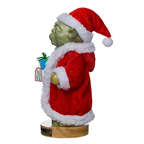 Kurt Adler Yoda in Santa Robe Nutcracker, 9-Inch P333