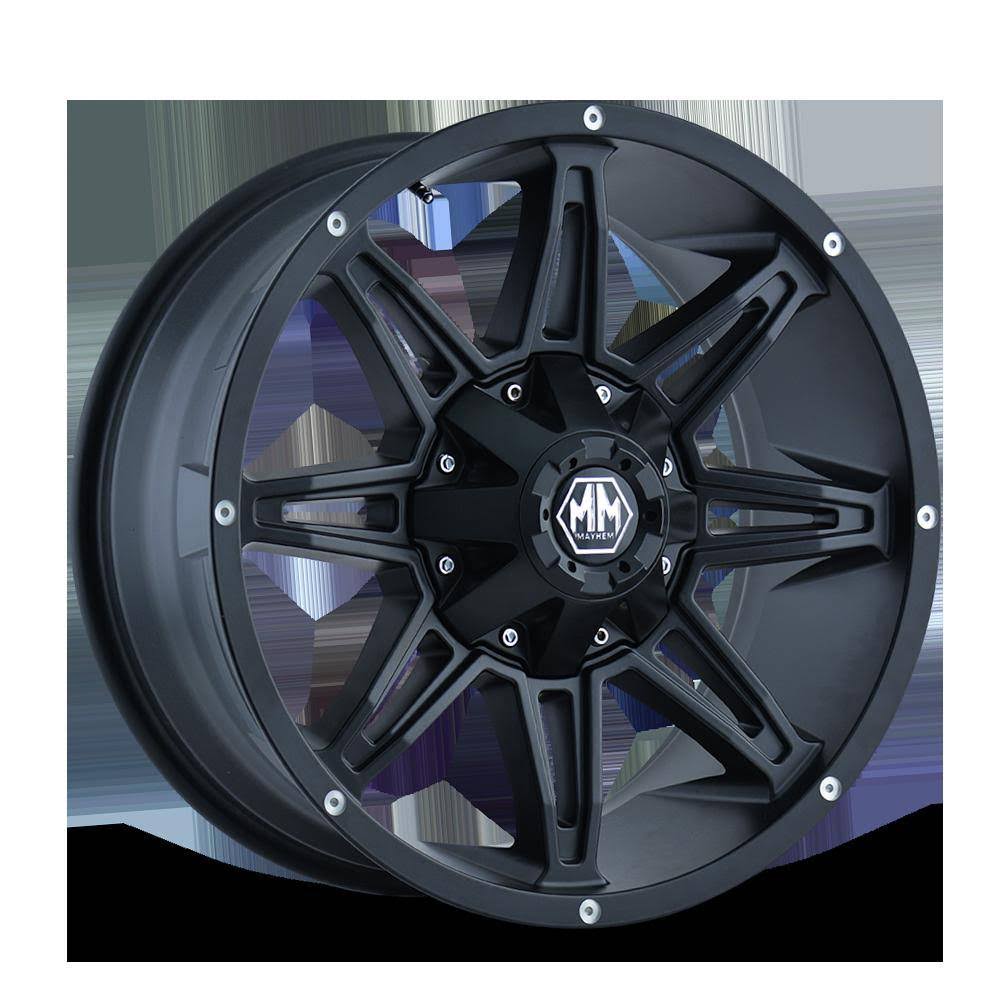 Mayhem 8090 Rampage Matte Black 22x9.5 8x6.5 / 8x170 -6mm M97447