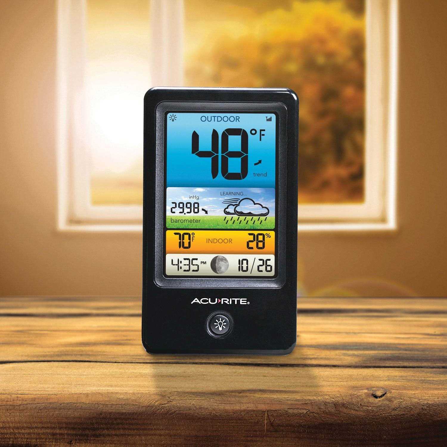 AcuRite Wireless Color Forecaster with Temperature & Humidity F589431