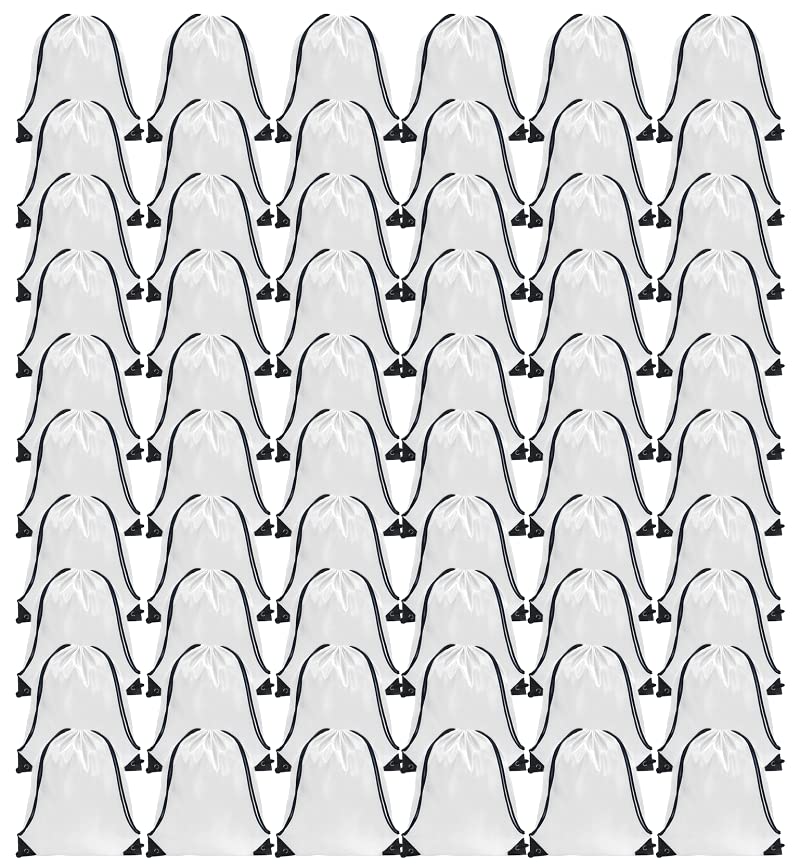 GoodtoU 40 Pack Drawstring Backpacks Waterproof Nylon Cinch Bags for School Gym N792