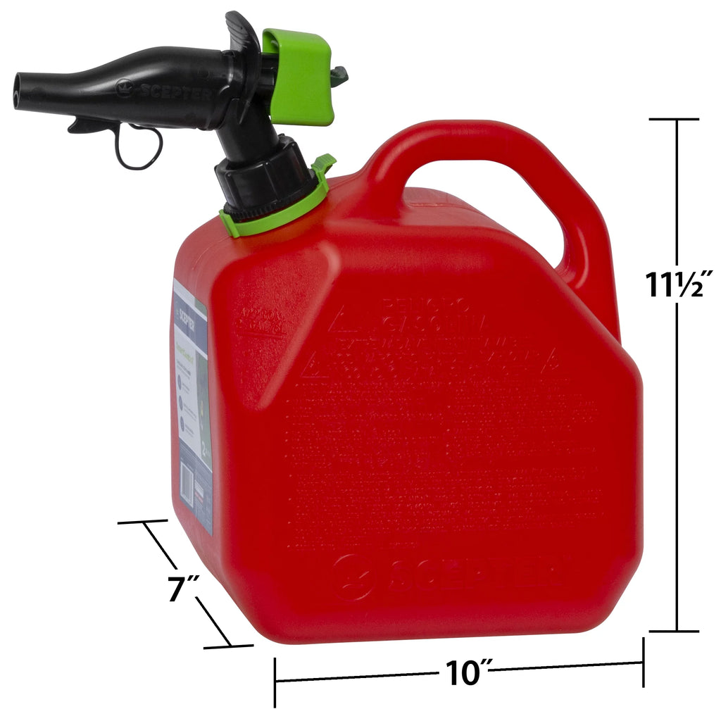 Scepter 2 Gallon Smartcontrol Gas Can, Red J63312