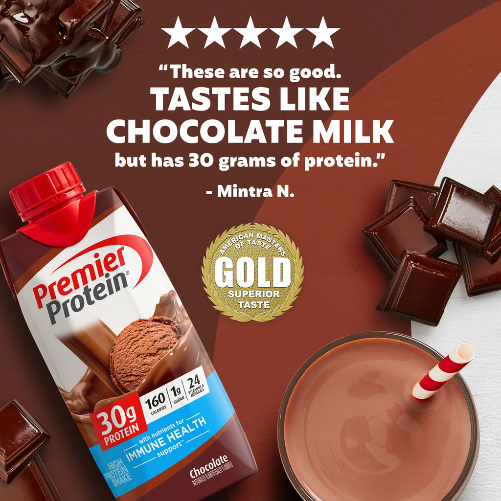 Premier Protein Shake, Café Latte, 30g Protein, 11 fl oz, 12 Ct P131720