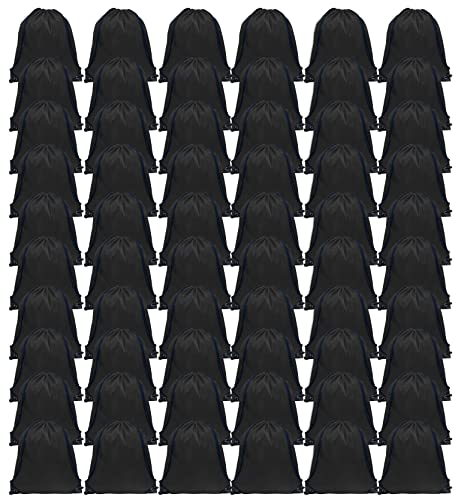 GoodtoU 40 Pack Drawstring Backpacks Waterproof Nylon Cinch Bags for School Gym N792