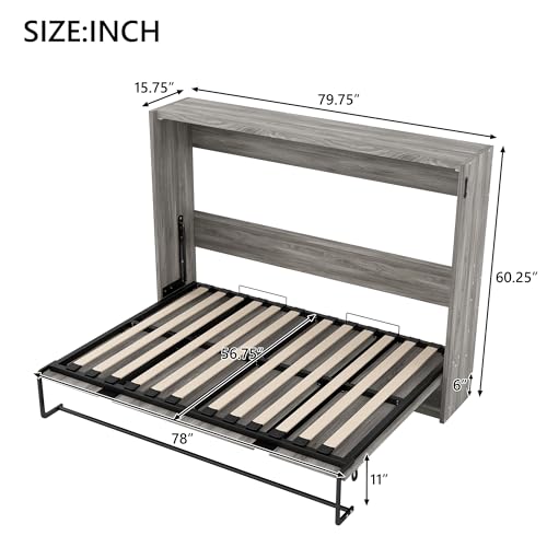 Ball & Cast Queen Murphy Bed Wall Chest with USB and Storage X29201