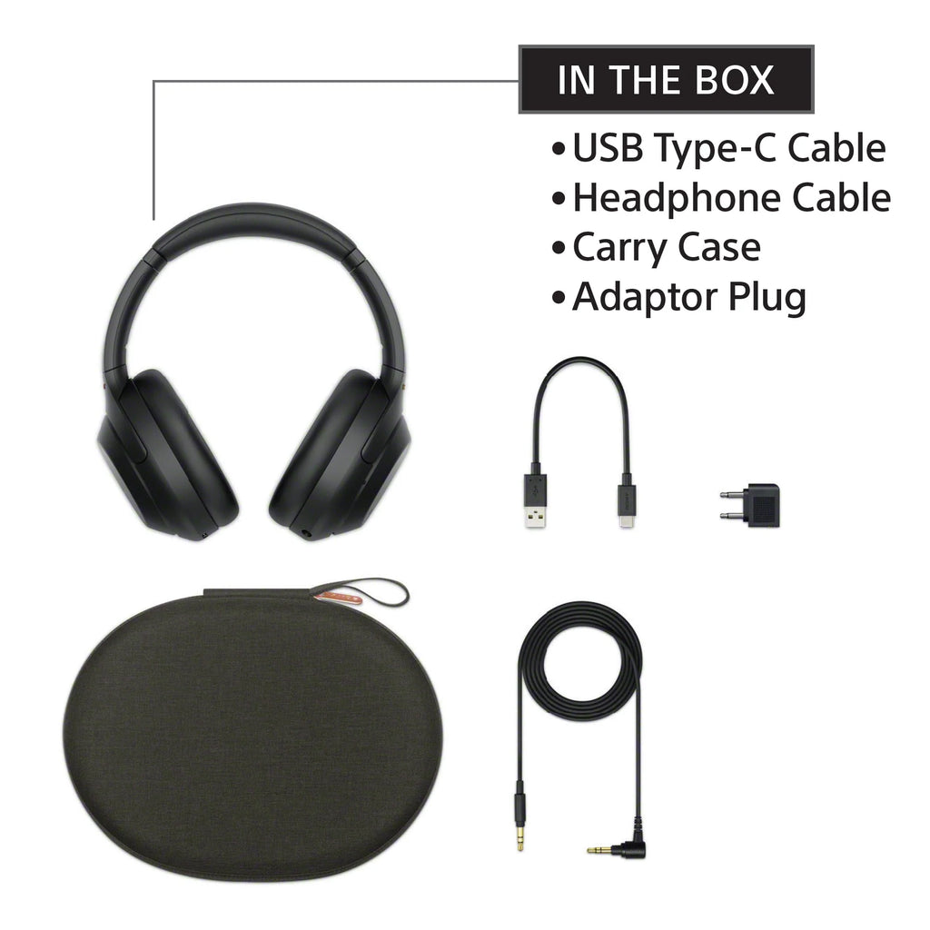 Sony WH-1000XM4 Wireless Noise Canceling Over-the-Ear Headphones, Black R11244