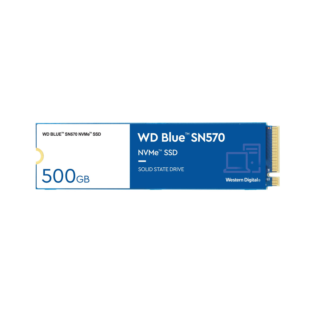 WD Blue 500GB SN570 NVMe SSD - WDBB9E5000ANC-WRSN