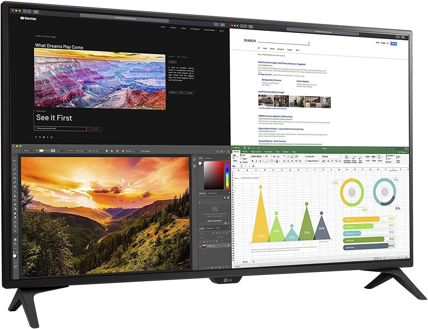 LG 43UN700T-B 43" 4K UHD IPS USB-C HDR Monitor L17351