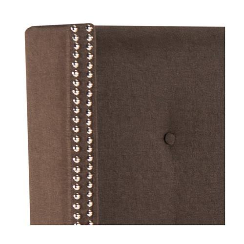 Safavieh Keegan Linen Tufted Winged Headboard Navy Queen A209358