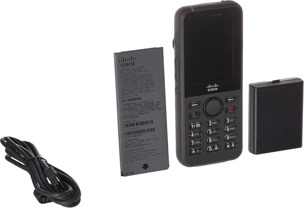 Cisco Unified Wireless IP Phone 8821 - Cordless Extension Handset - Bluetooth Interface - 2.4" Black - 4L7883 PN CP-8821-K9