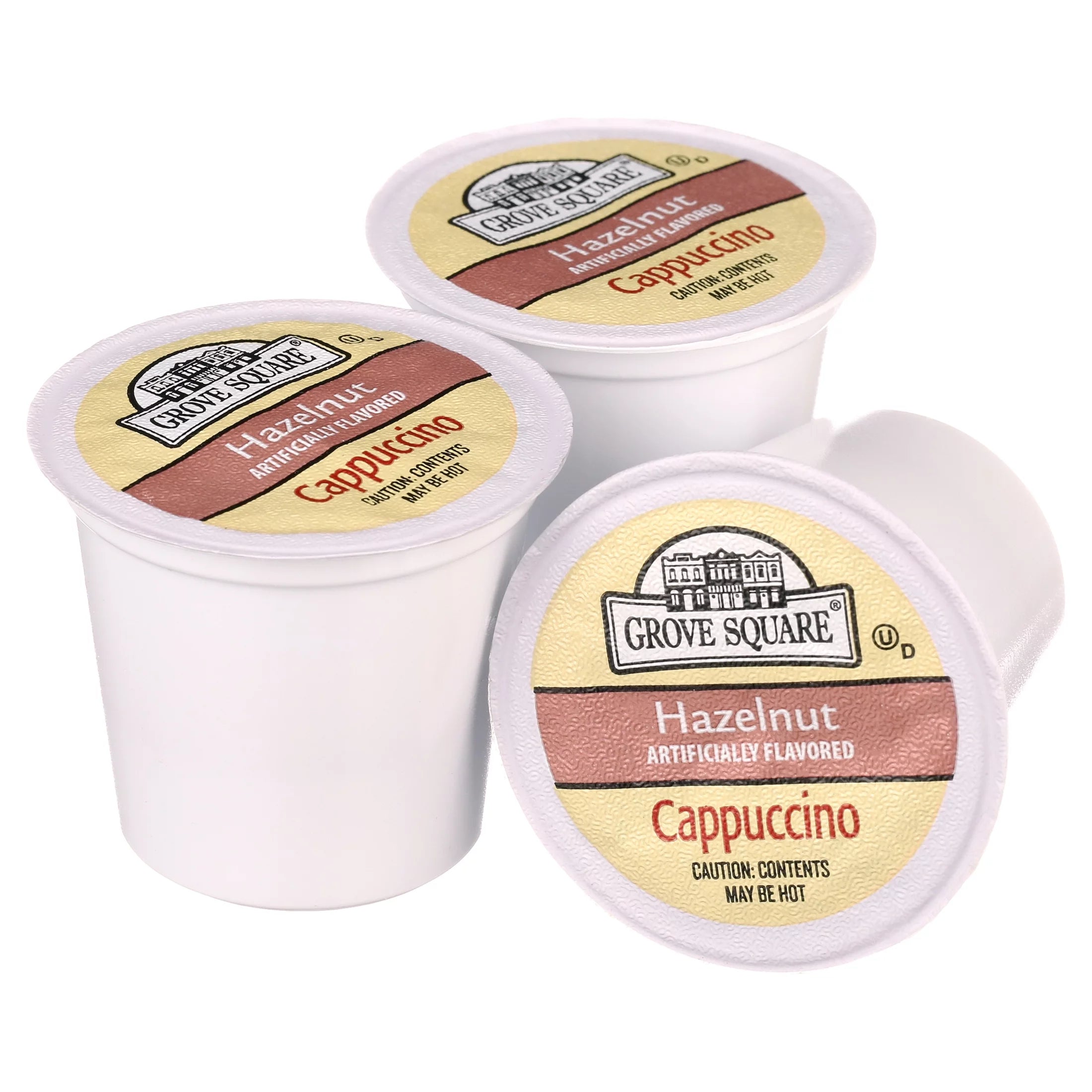Grove Square Hazelnut Cappuccino Coffee Pods, 24 Count for Keurig K-Cup Brewers J882964