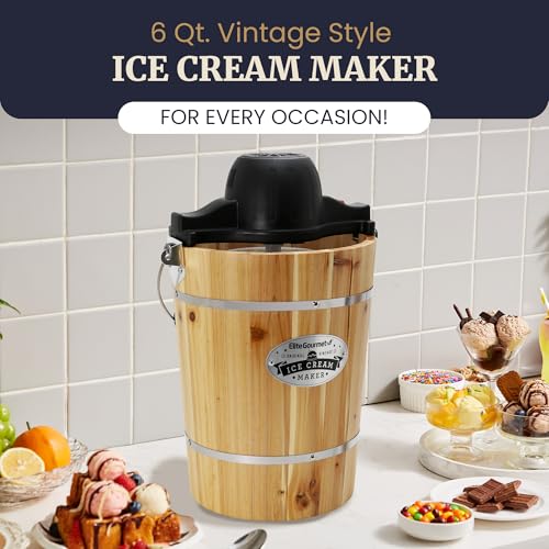 Elite Gourmet 4Qt Electric Ice Cream Maker EIM350 R28527