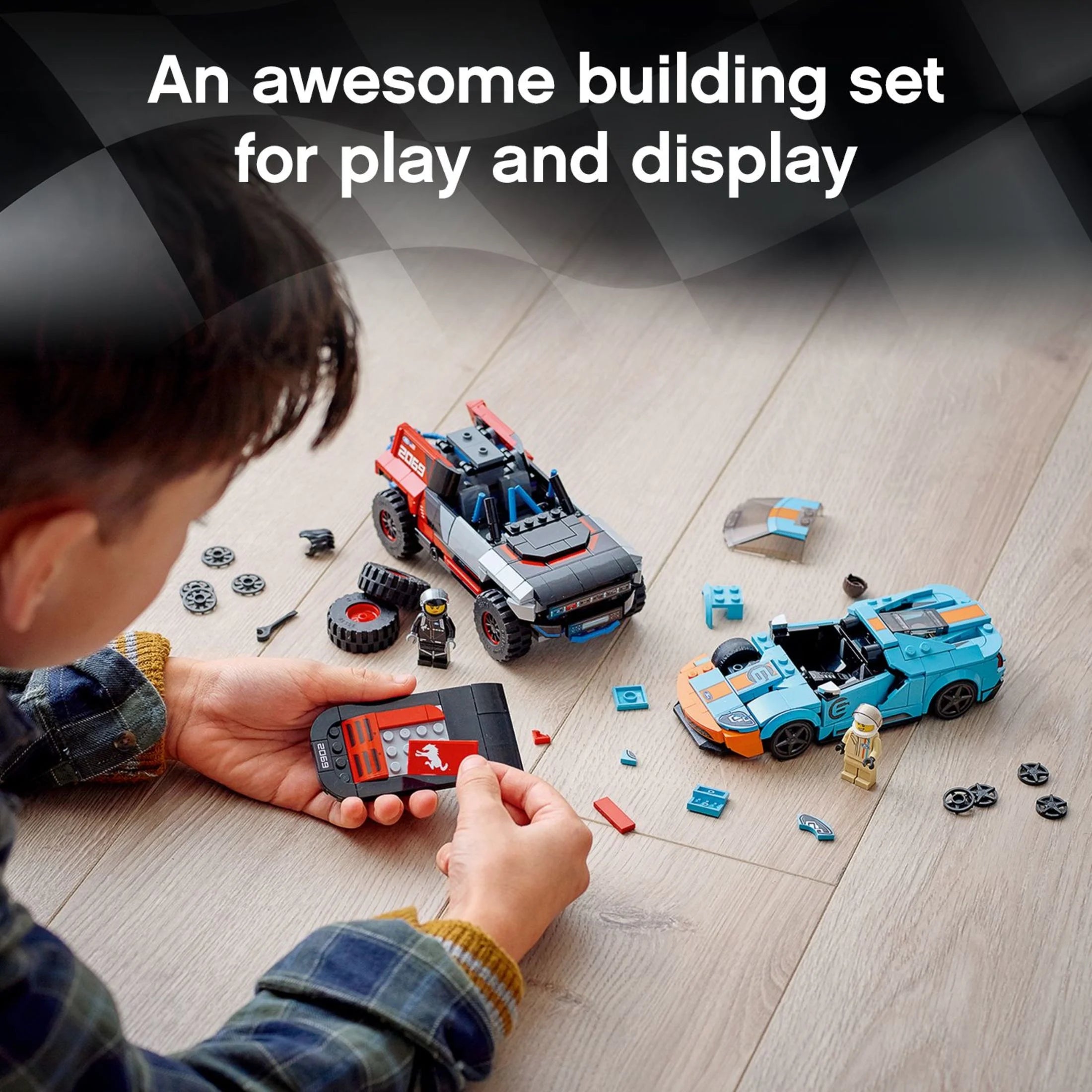 LEGO Speed Champions Ford GT Heritage Edition and Bronco R Building Toy D4332