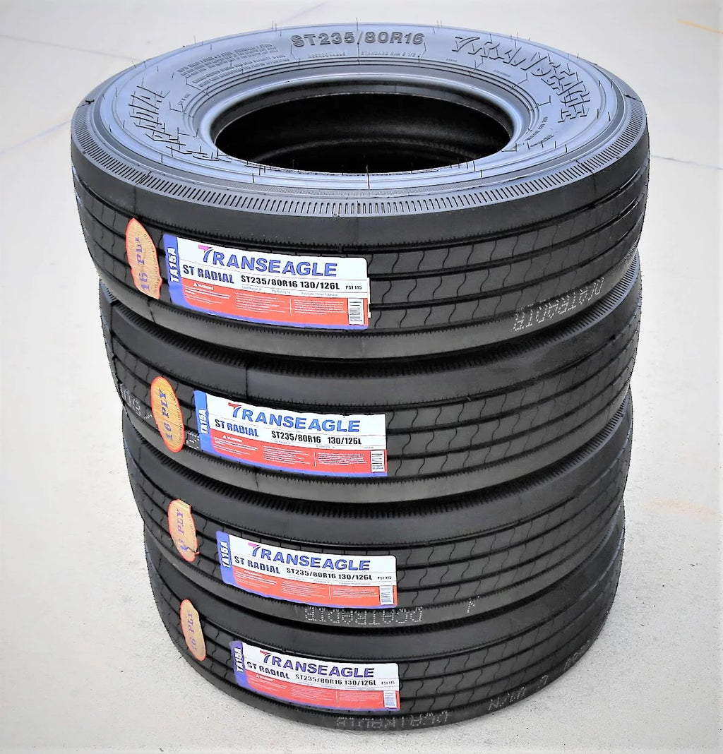 Transeagle All Steel ST Radial Trailer Tire 235/80R16 Load H 16 Ply Q282