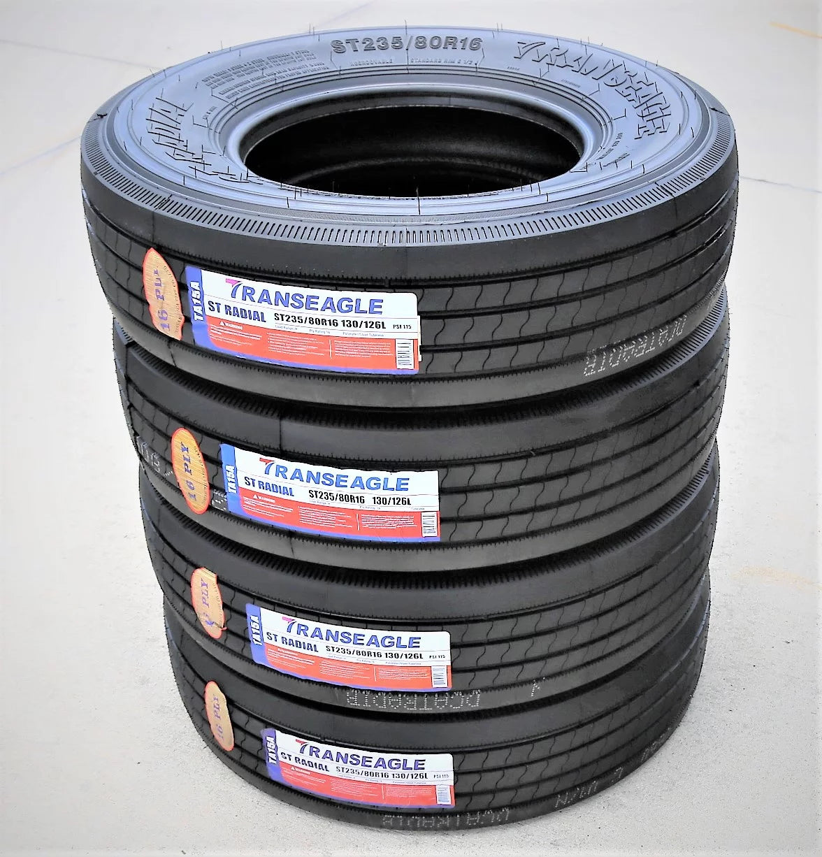 Transeagle All Steel ST Radial Trailer Tire 235/80R16 Load H 16 Ply Q282