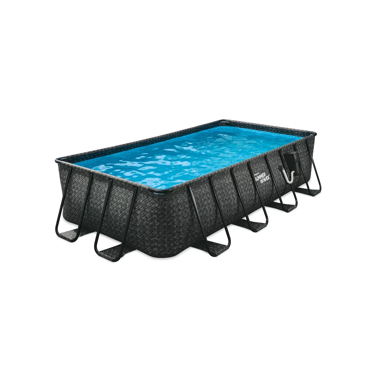 Summer Waves 16ft Elite Frame Outdoor Rectangular Pool L2355