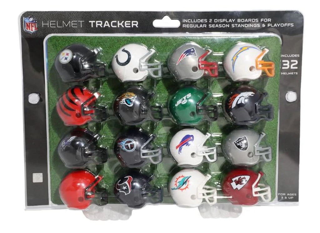 Riddell NFL Mini Helmet Tracker Set of 32 Teams with Display 2023