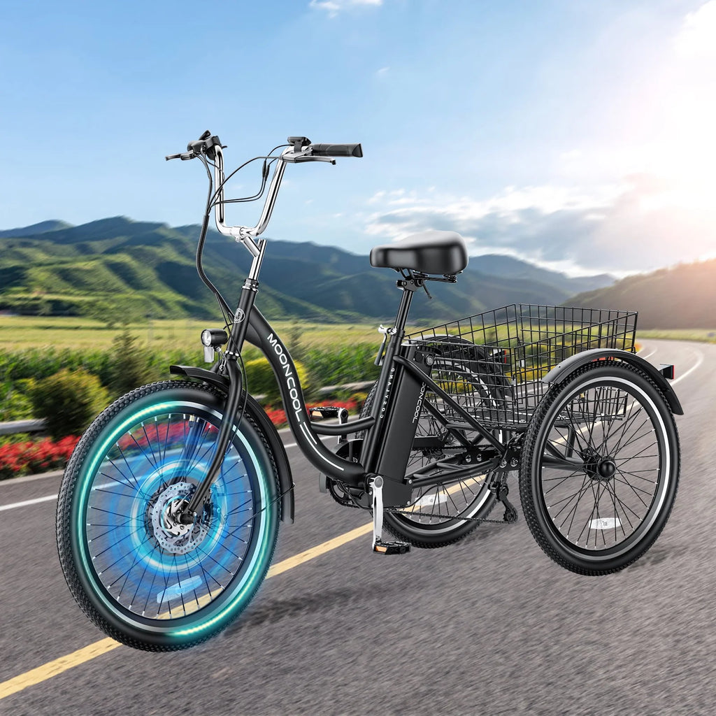 Lilypelle Adult Electric Tricycle 3-Wheel Bike for Seniors E1378