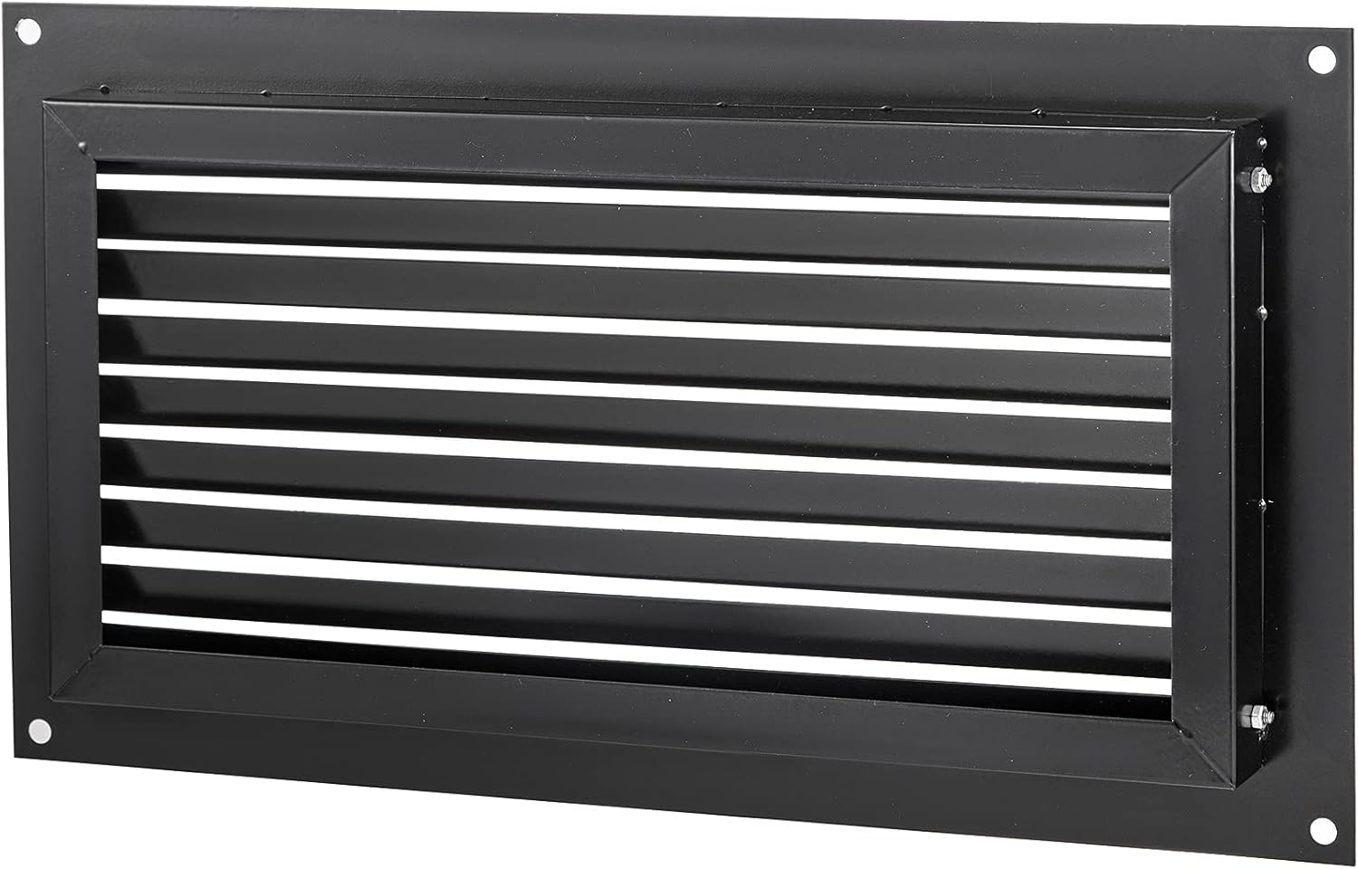 VEVOR Foundation Flood Vent 8" x 16" Wall Mounted, Black D37760
