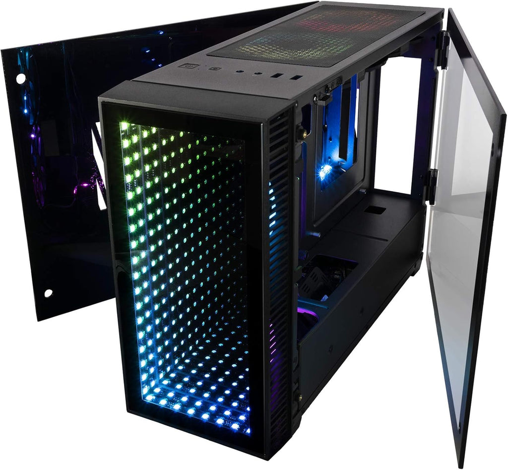 CUK Continuum Mini ITX Gaming Barebone Desktop Case with Z390I Motherboard, Liquid CPU Cooler, and 650W Power Supply Installed