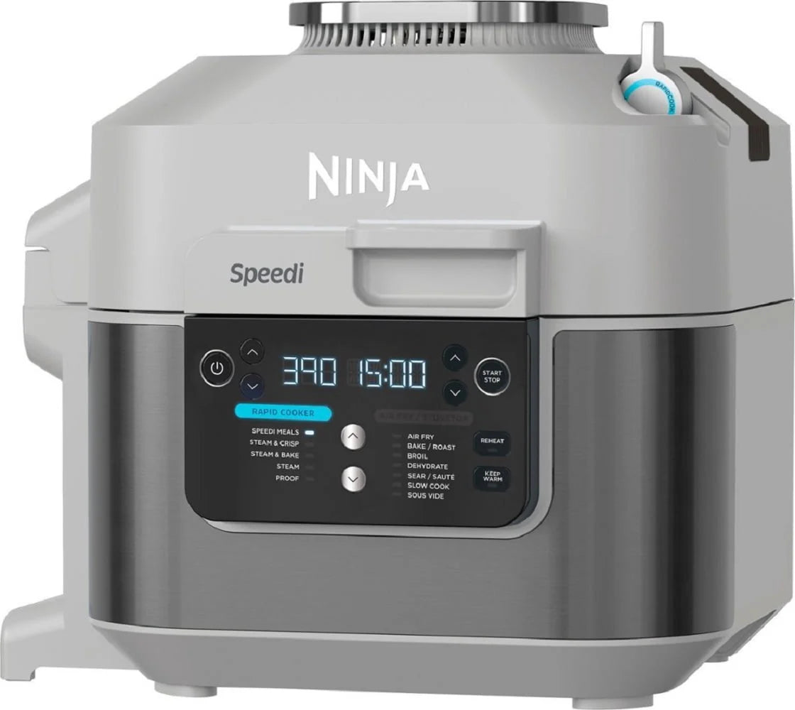 Open Box Ninja SF303CO 12-in-1 Functions Speedi Rapid Cooker Air Fryer 6-Quart Light Gray