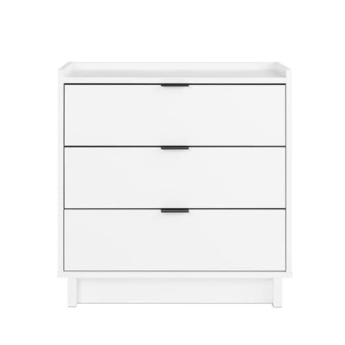 Prepac Sonoma Tall Nightstand with 3 Drawers, Black Q28004