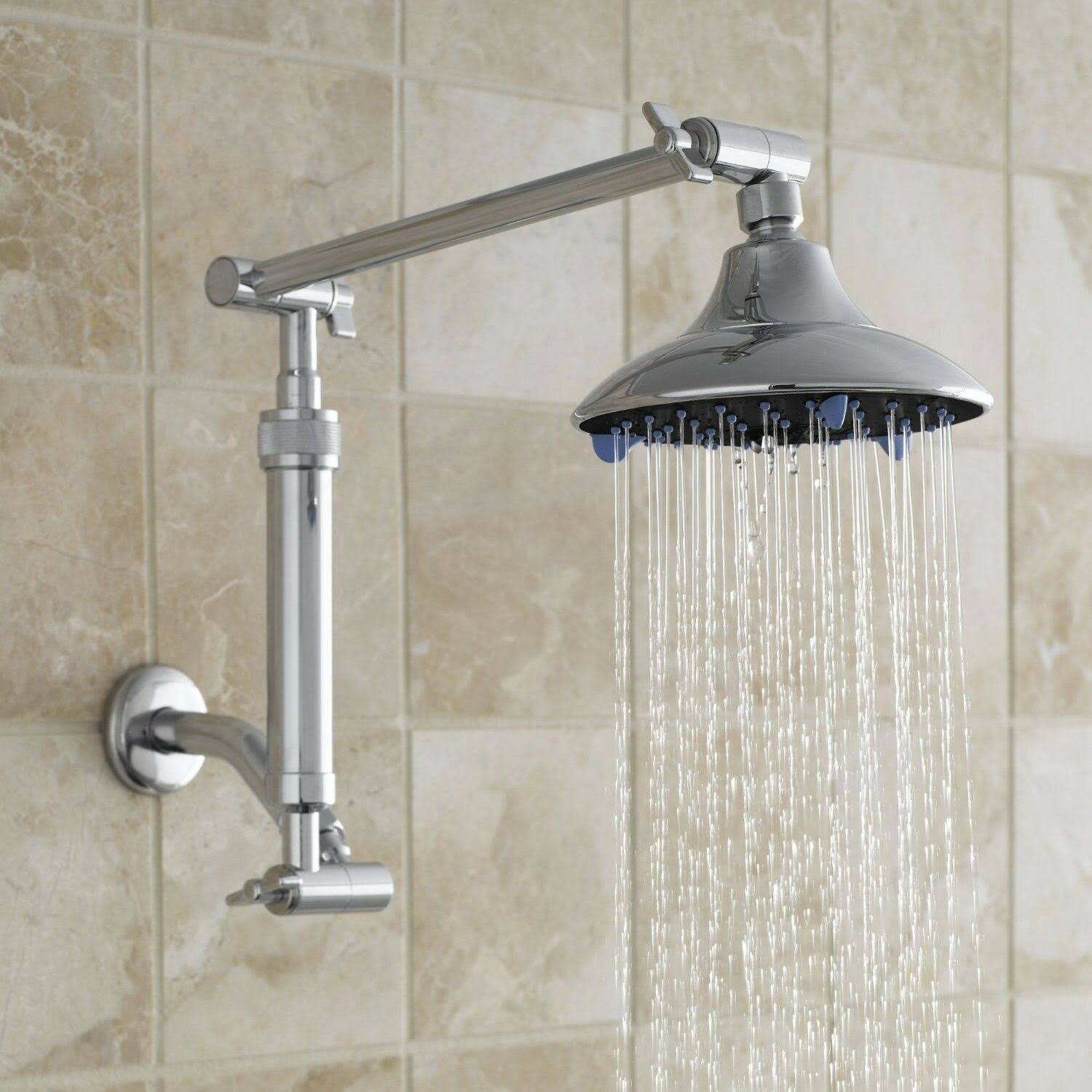 Sprite FXD-CM-P6 ShowerUp Filtered Double Extension with Pan Shower Head - Chrome S65653