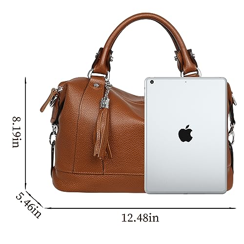 HESHE Women's Genuine Leather Crossbody Handbag F1819