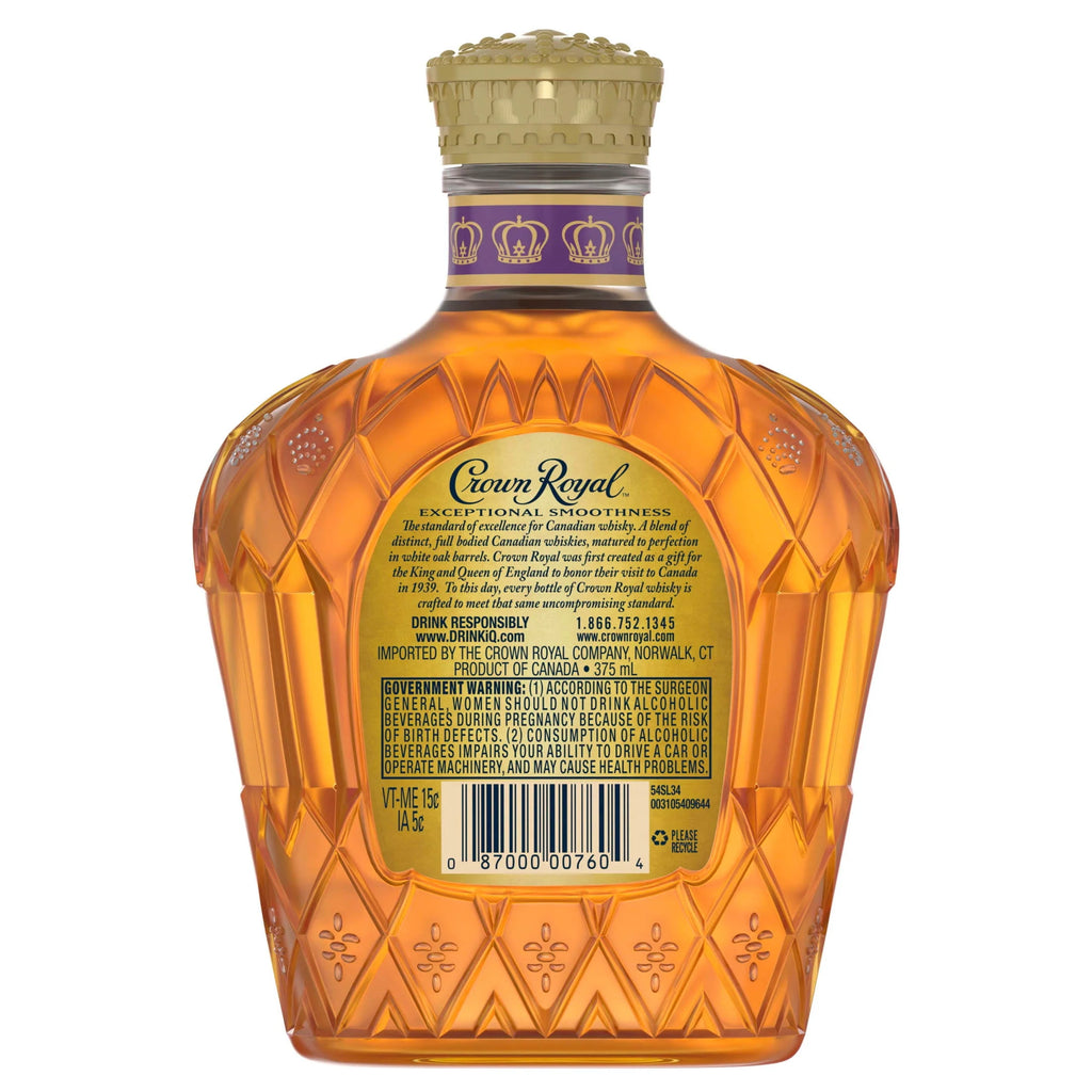 Crown Royal Fine De Luxe Blended Canadian Whisky, 375 mL, 40% ABV N65227