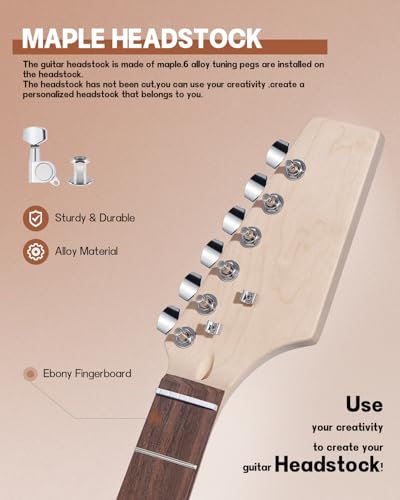 Leo Jaymz DIY Single Cut Electric Guitar Kit Mahogany Rosewood B148