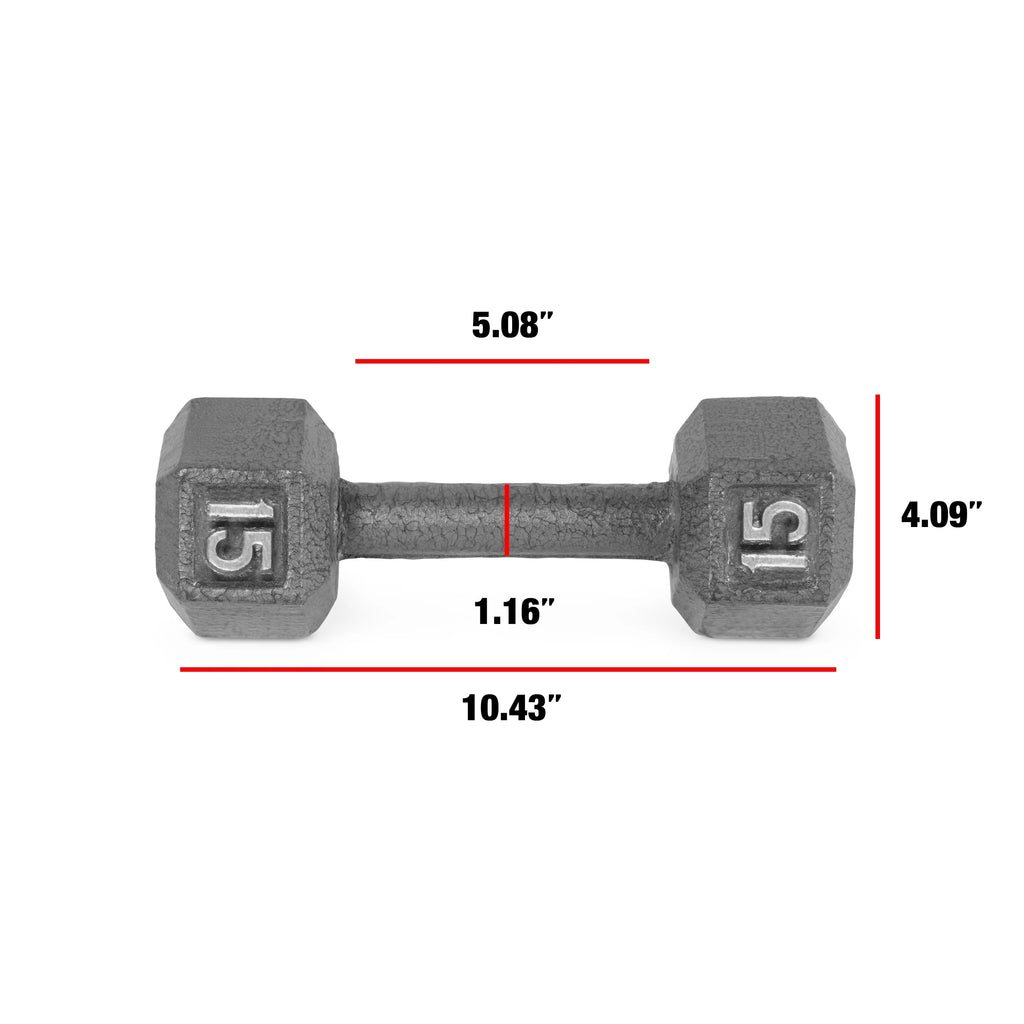 CAP Barbell Cast Iron Dumbbell 25 Lb Pair H734