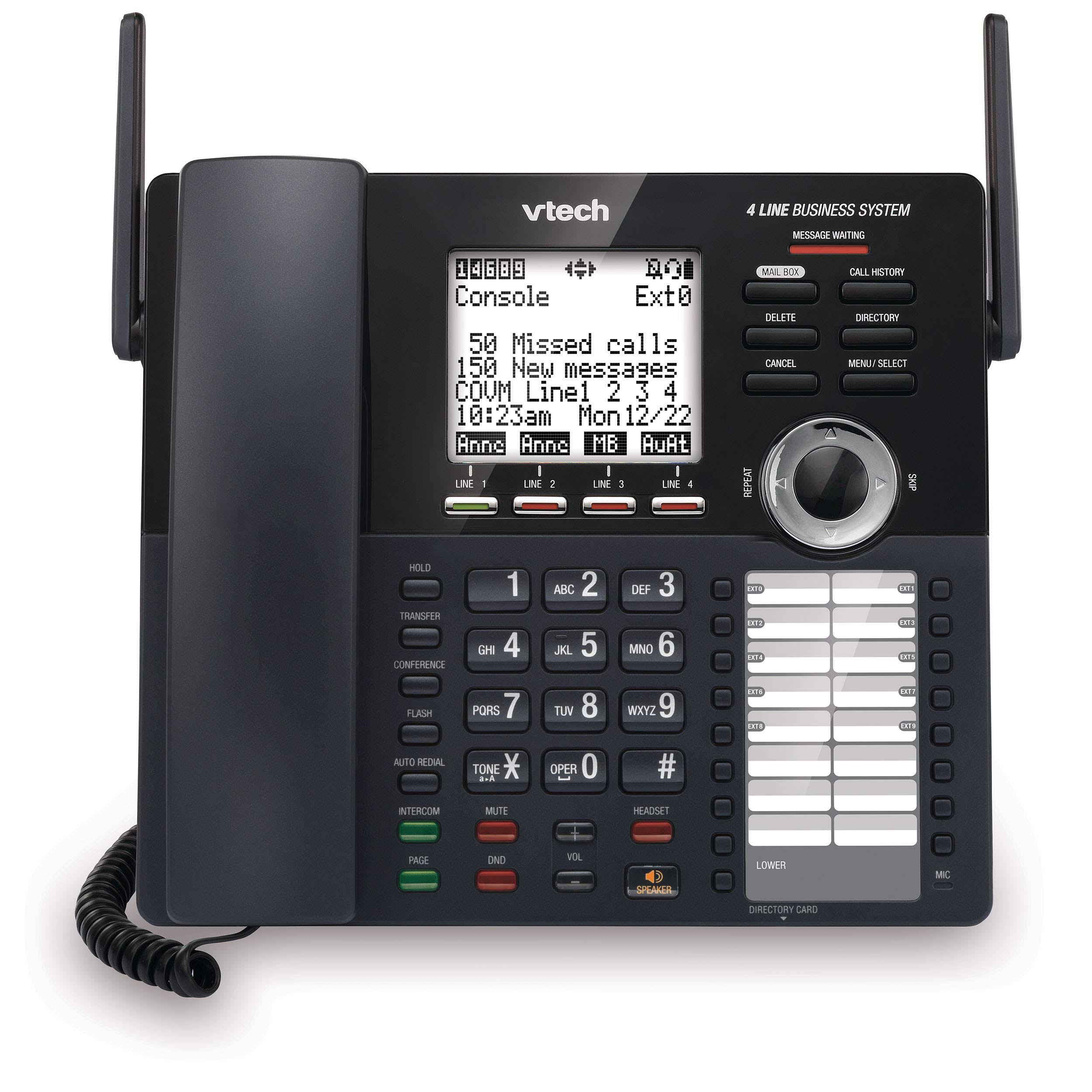 Vtech Am18447 Main Console 4-Line Expandable Office Phone System K31036