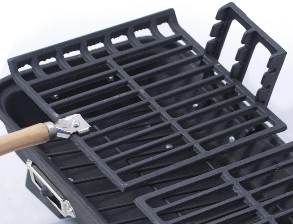 Marsh Allen 30052AMZ Kay Home Product's Cast Iron Hibachi Charcoal Grill, 10 by 18-Inch Z819569
