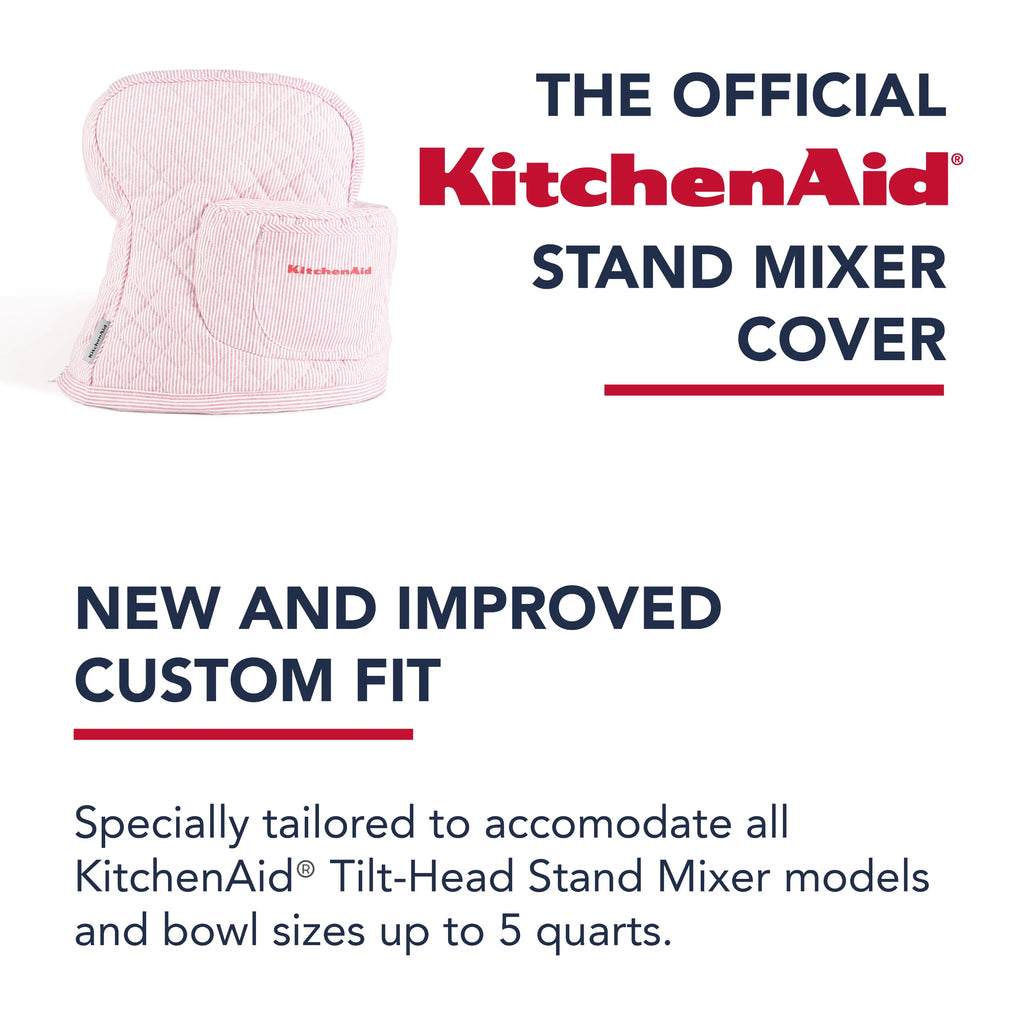 KITCHENAID Tilt-Head Stand Mixer Cover, Quilted Cotton, Hibiscus Pink T11453