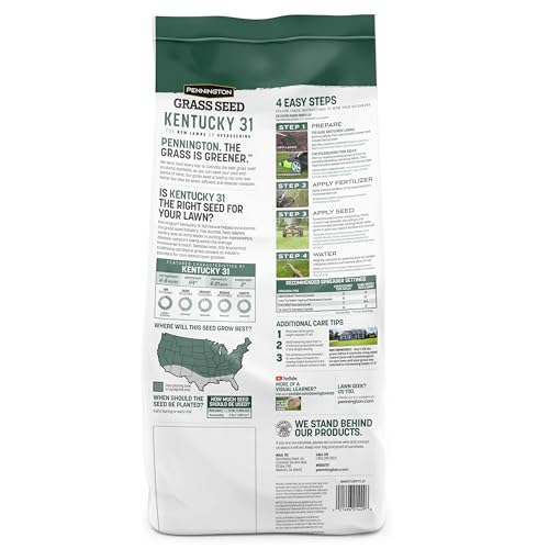 Pennington Kentucky 31 Tall Fescue Penkoted Grass Seed 40 lbs V4063