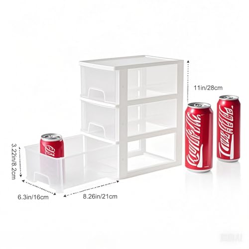 3 Drawer Plastic Storage Organizer for Home Office G4159