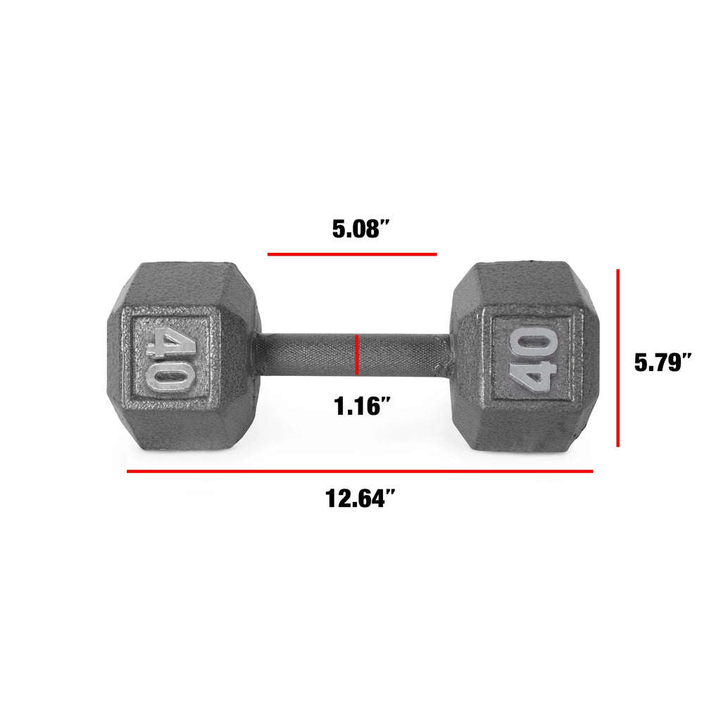 CAP Barbell Cast Iron Dumbbell 25 Lb Pair H734
