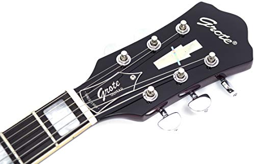 GROTE Semi-Hollow Electric Guitar P90 Grey P43324