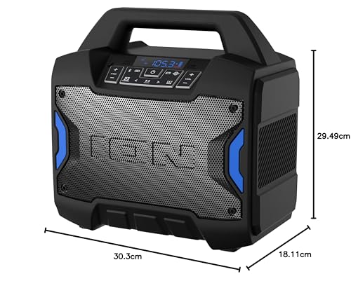 ION Block Rocker Portable Bluetooth Party Speaker with Karaoke Microphone T461114