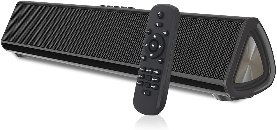 Bluetooth Sound Bar for TV and Computer, Wireless and Wired, 2-Pack (S16A) O9490