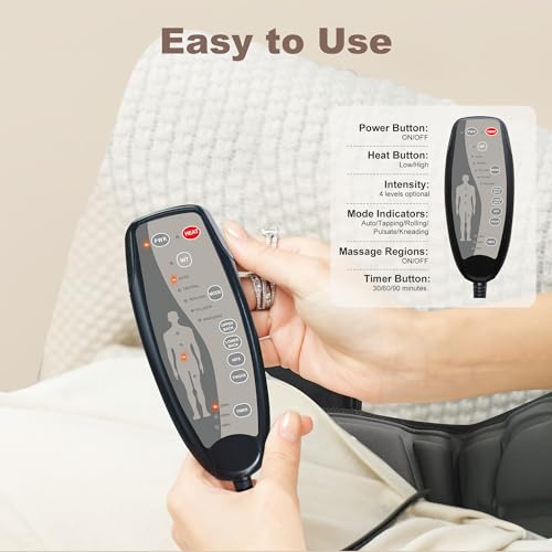Vibration Back Massager with Heat for Chair E924824